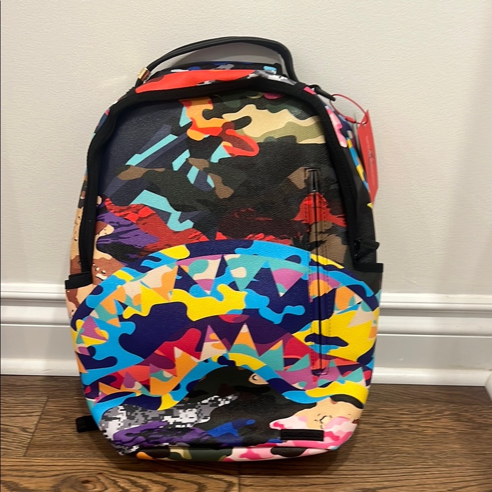 Sprayground Colorful Camouflage Kids Backpack